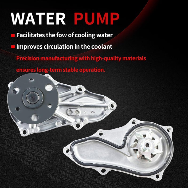 Autodevil Store Timing Chain Water Pump Kit Compatible with Accord 2008-2012 2.4L with VVT Sprocket, Guide Rail, Tensioner, Oil Pump Drive Sprocket Replace 14530-RZA-A01 14520-RAA-A0114510-RAA-A01 - Image 5